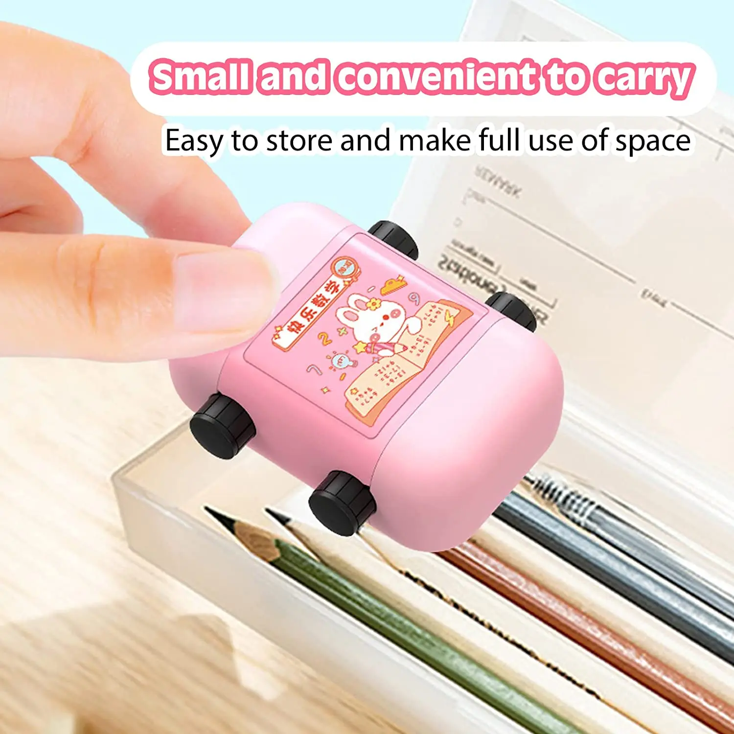 Roller Digital Teaching Stamp Reusable Addition and Subtraction Roller Stamp Within 100 Teaching Math Practice Questions