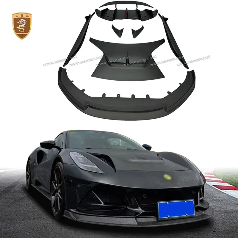 

Vor Style Dry Carbon Fiber Bonnet Hood Cover For Lotus Emira Car Front Rear Bumper Lip Diffuser Side Skirt Fender Air Vent