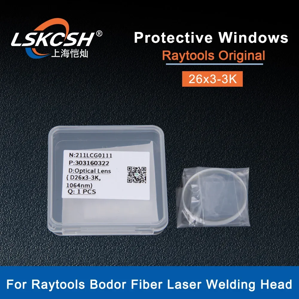  Raytools Original 26x3 Laser Protective Windows Optical Protection Lens 211LCG0111 Fiber Cutting Machine Parts