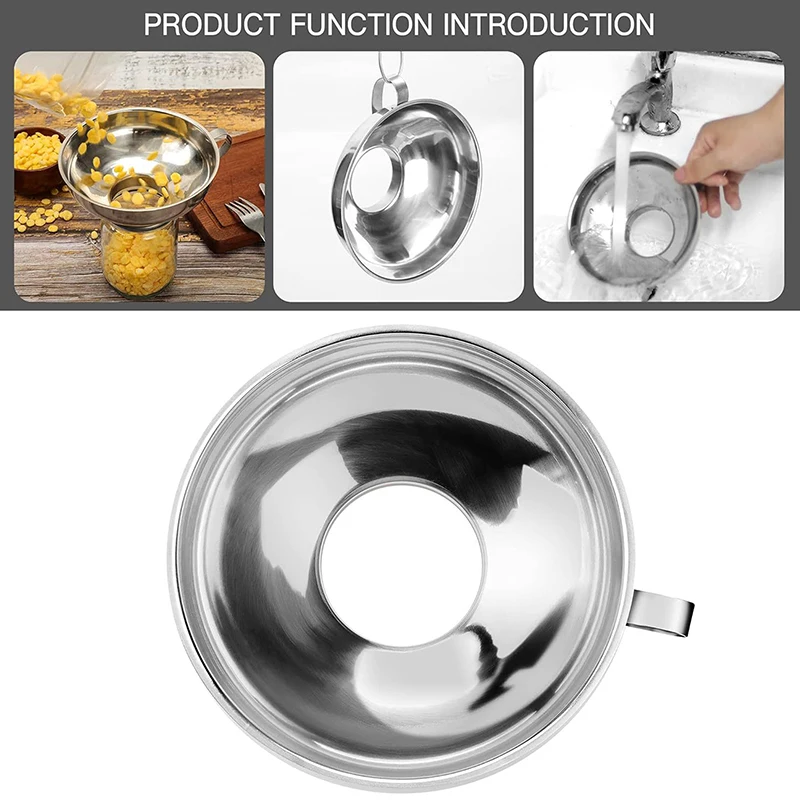 

2/3 шт. воронка-трубка, воронка для банок Mason с ручкой, воронка для консервирования из нержавеющей стали, банки с обычным и широким горлышком