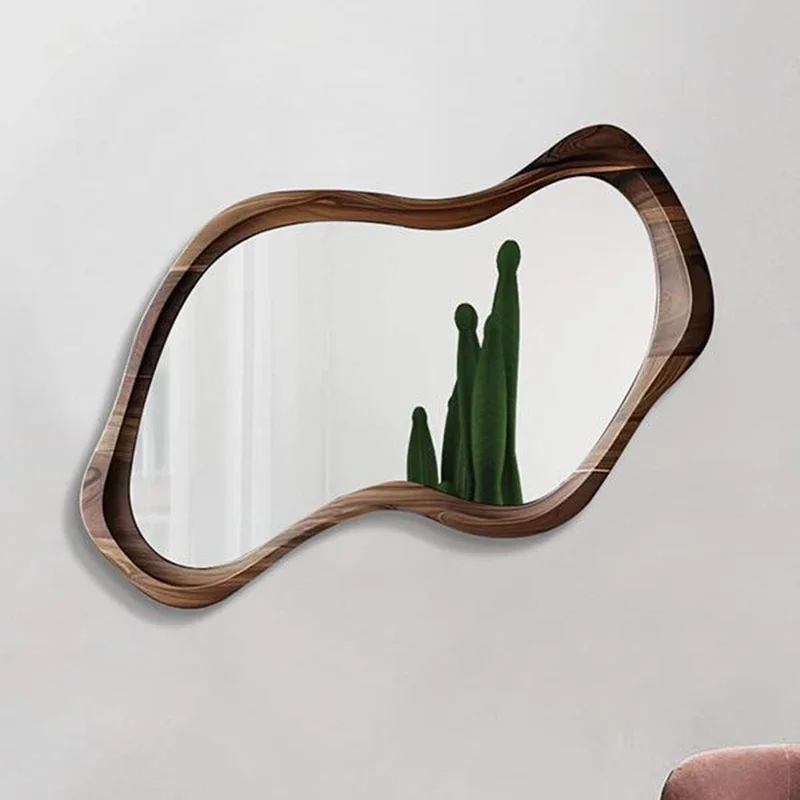 Shower Mirror Aesthetic Room Decoration Mirrors With Light Wall Art Vintage Design Big Floor Home Espelho Tabletop Decorative