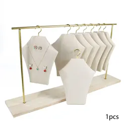 Necklace Display Stand Mannequin Display Jewelry Display Organizer for Photography Props Desktop Countertop Shop Shopping Mall