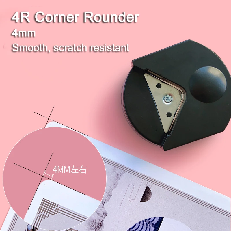 Mini Portable 4mm Corner Rounder Border Punch R4 Round Corner Cutter Scrapbooking for DIY Handmade Craft Planner Photo Card Tool