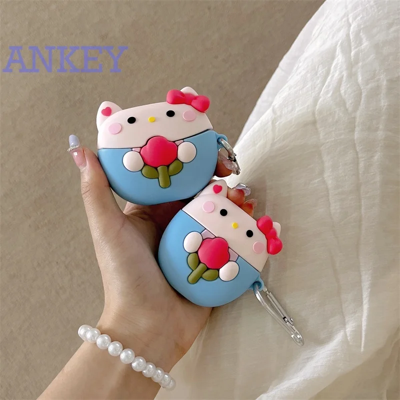 for Oppo Enco Air2 / Air 2i / Air 2 Pro / Buds2 / Free 2 / Free2i Case Protective Cute Cartoon Covers Bluetooth Earphone Shell