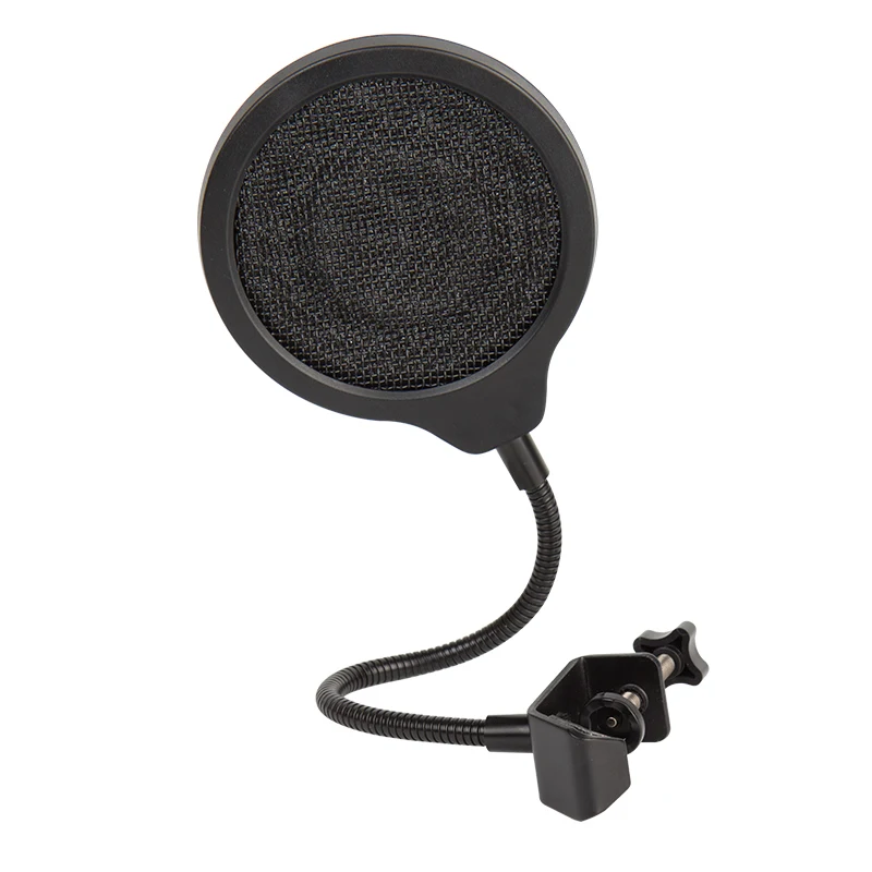 

Yinyu Professional Triple Layer Metal Microphone Pop Filter Undulant Design for Studio Recording Broadcast