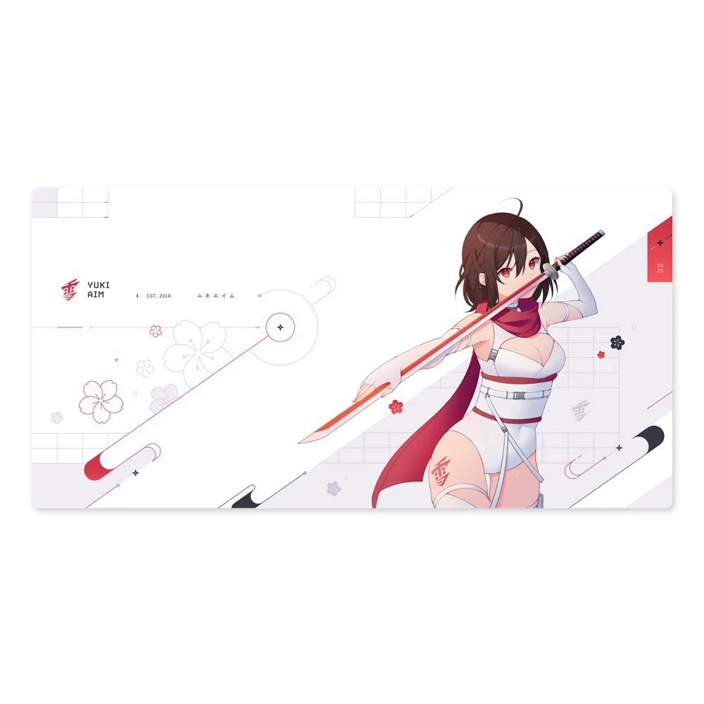 Yuki aim-強化ガラス製ゲーミングマウスパッド,Katana 2023シリーズ