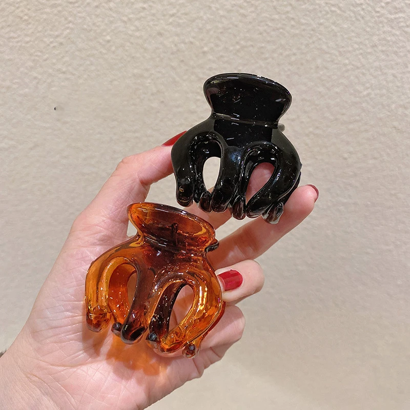 مشبك شعر يقطين بسيط للنساء، مشبك ذيل حصان فرنسي، دبوس شعر أنيق، إكسسوارات للشعر