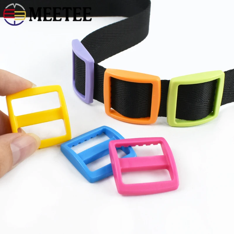 

50P 10/15/20/25mm Plastic Buckle Tri-Glide Slider Clasp Belt Adjust Buckles Backpack Strap Pet Collar Loops Hook Bag Accessories