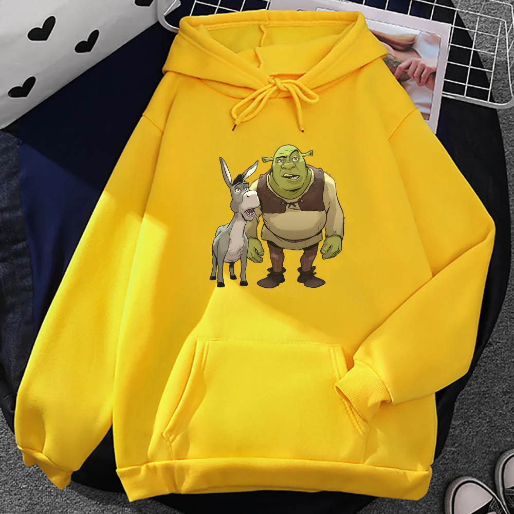 Shrekk Is Love Shrekk1 Is Life Bluzy Męskie Jesień Zima Kreskówka Bluza Długi Rękaw Męska Miękka Odzież Męska Bluza Z Kapturem