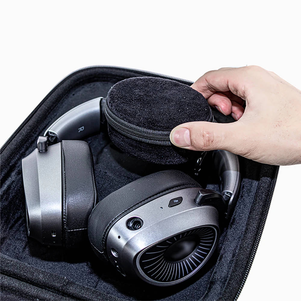 Tas penyimpanan EVA keras untuk kotak Headphone xibeyeria K05S untuk Sennheiser AKG Beyerdynamic Audio-Technica Denon Shure Sony casing Headset