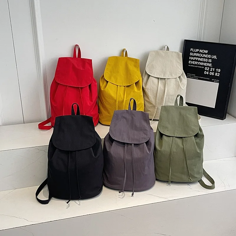 Zaini in nylon moda coreana per donna 2025 Nuovo Bookbag Zaino a tracolla Borsa da scuola per studenti universitari giapponesi Feminina Mochila