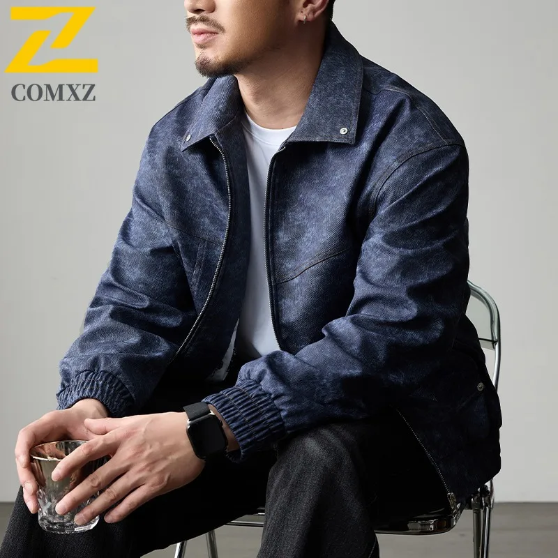 COMXZ 2025 Motorcycle Jacket Autumn Winter New Trendy Hunting Wear Resistant Coat Casual Plus Size Windproof Mens Jackets