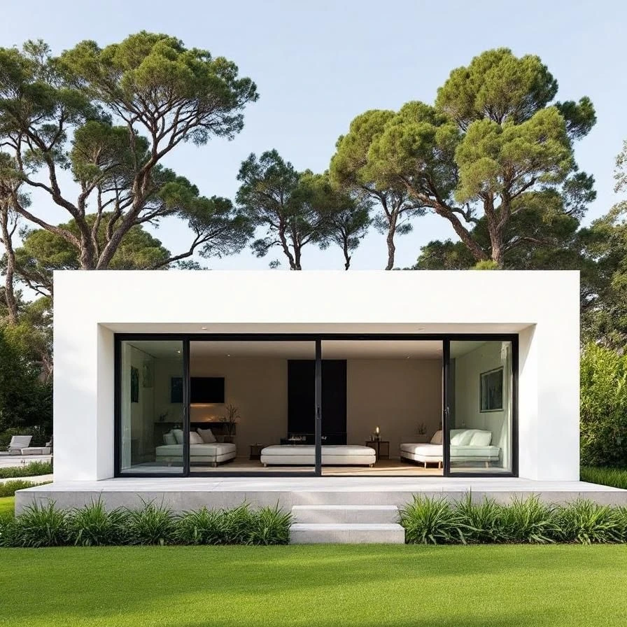 

Luxury Villa Aluminum AlloySliding Doors Slim Frame Lift Sliding System Heat Insulation Large View Patio Glass Sliding Doors