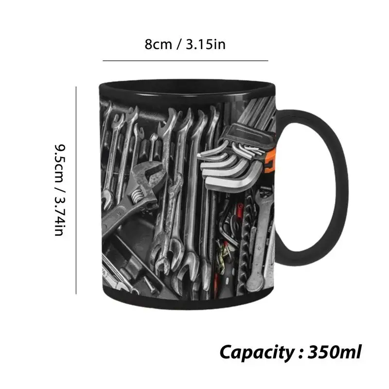 Funny Coffee Mug For Mechanics Mechanic Toolbox Set Mug Toolbox Coffee Cup Black Ceramic Mug For Coffee Creative Ceramic Mug