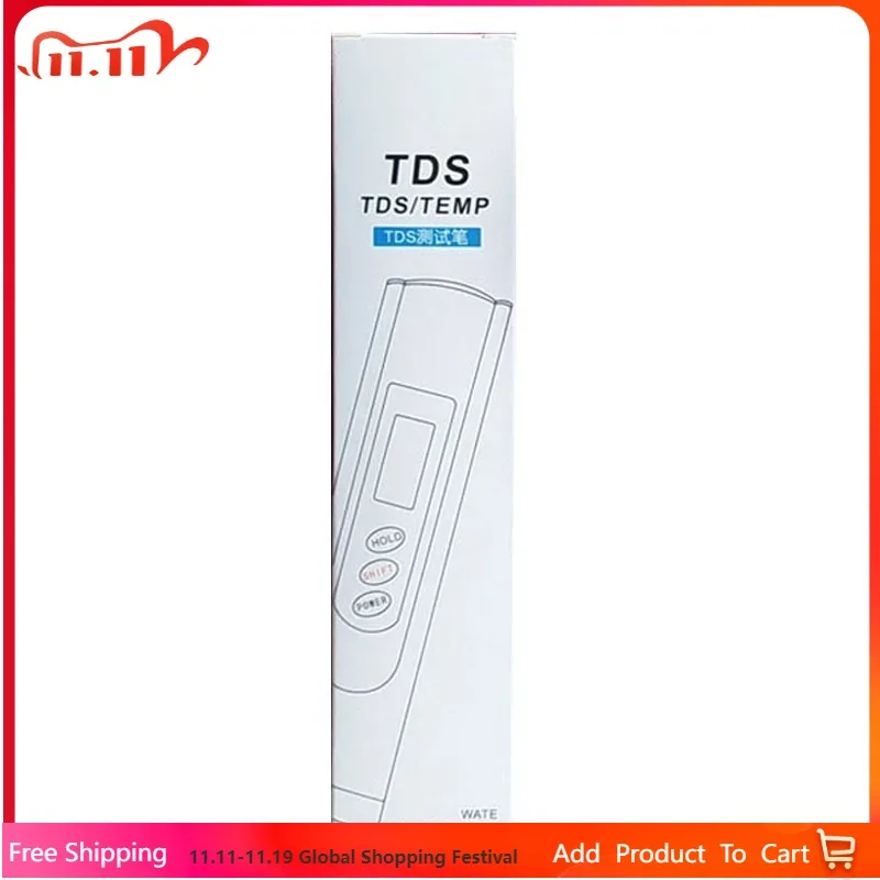 

Handheld TDS Digital Water Tester, Test Pen, Water Quality Analysis Meter, Water Purity Check Measurement