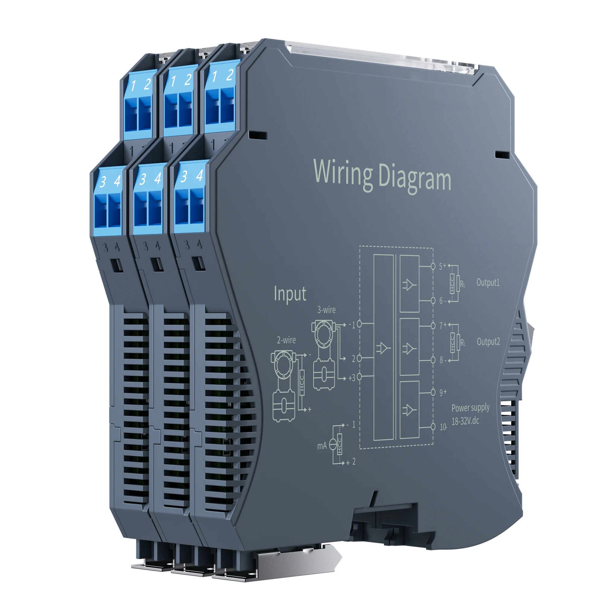 Signal Isolator 4-20mA to 0-10V 0-5V Signal Converter 1 In 1 Out 35mm DIN Rail Strong Versatility Galvanic Signal Converter