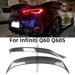 For Infiniti Q60 Q60S Coupe CT1/AR Style Carbon fiber Rear Spoiler Trunk wing 2013-2023 FRP honeycomb Forged