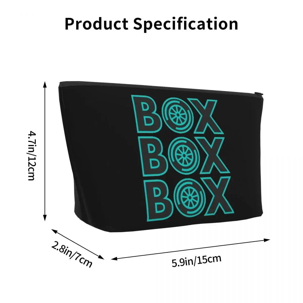 Box Box Box Silver Arrows F1 Tyre Design Makeup Bag Key Storage Bag Cosmetic Case Cosmetics Organizer For Women Female Gift