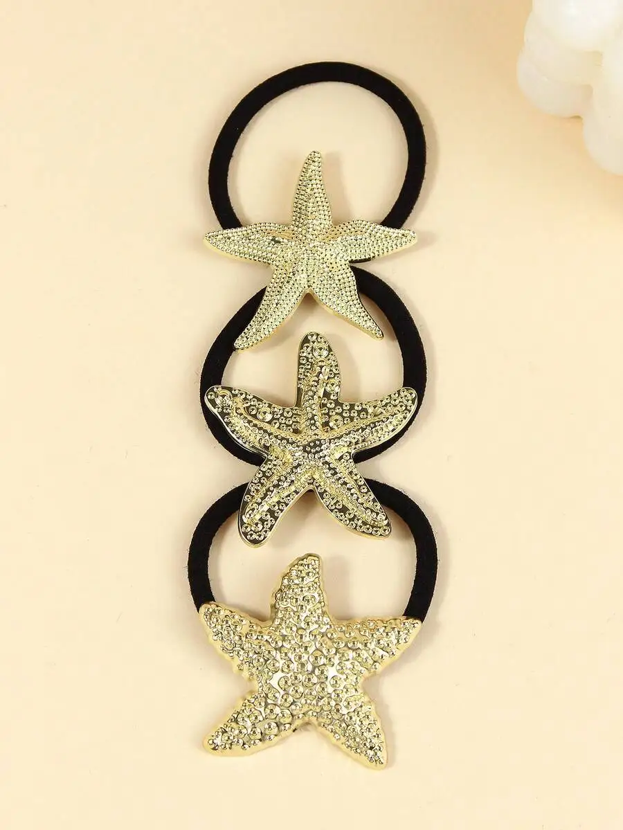16pcs Sparkling Starfish Hair Clips For Women, Mermaid Style Ocean Theme Hair Accessories, Summer Beach Party Hair Claws view 5