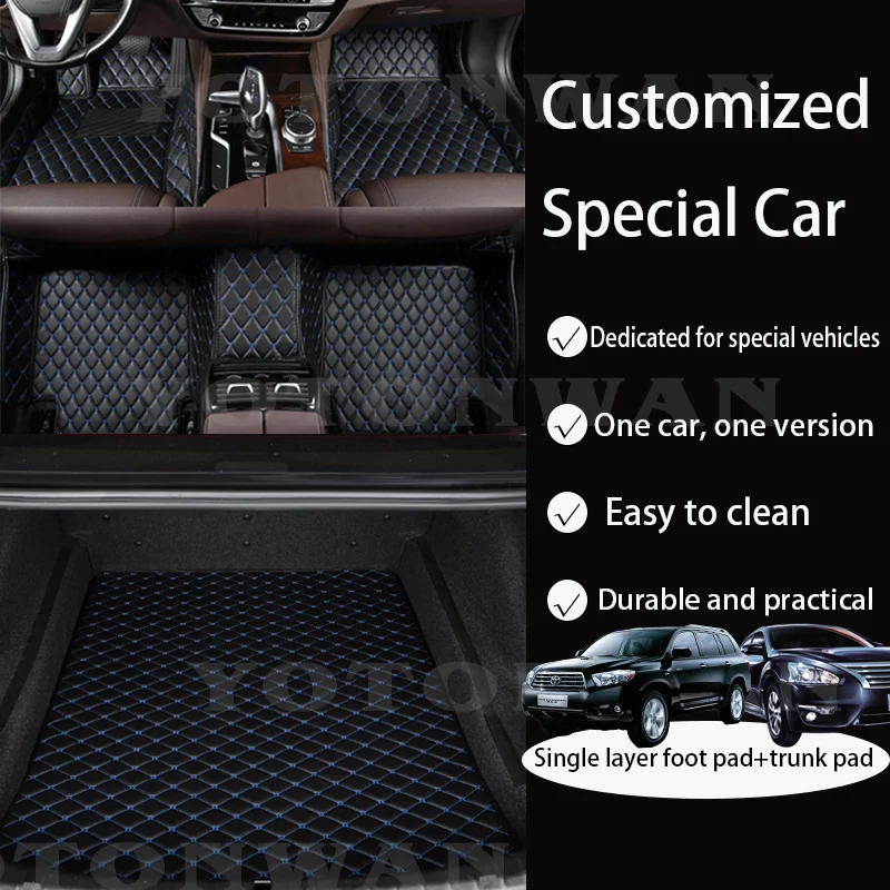 Waterproof Custom Leather Car Floor Mats + Trunk Mat 100% For Lexus ES200 ES260 ES300h RX300 NX200 GS350 Car Accessories Styling