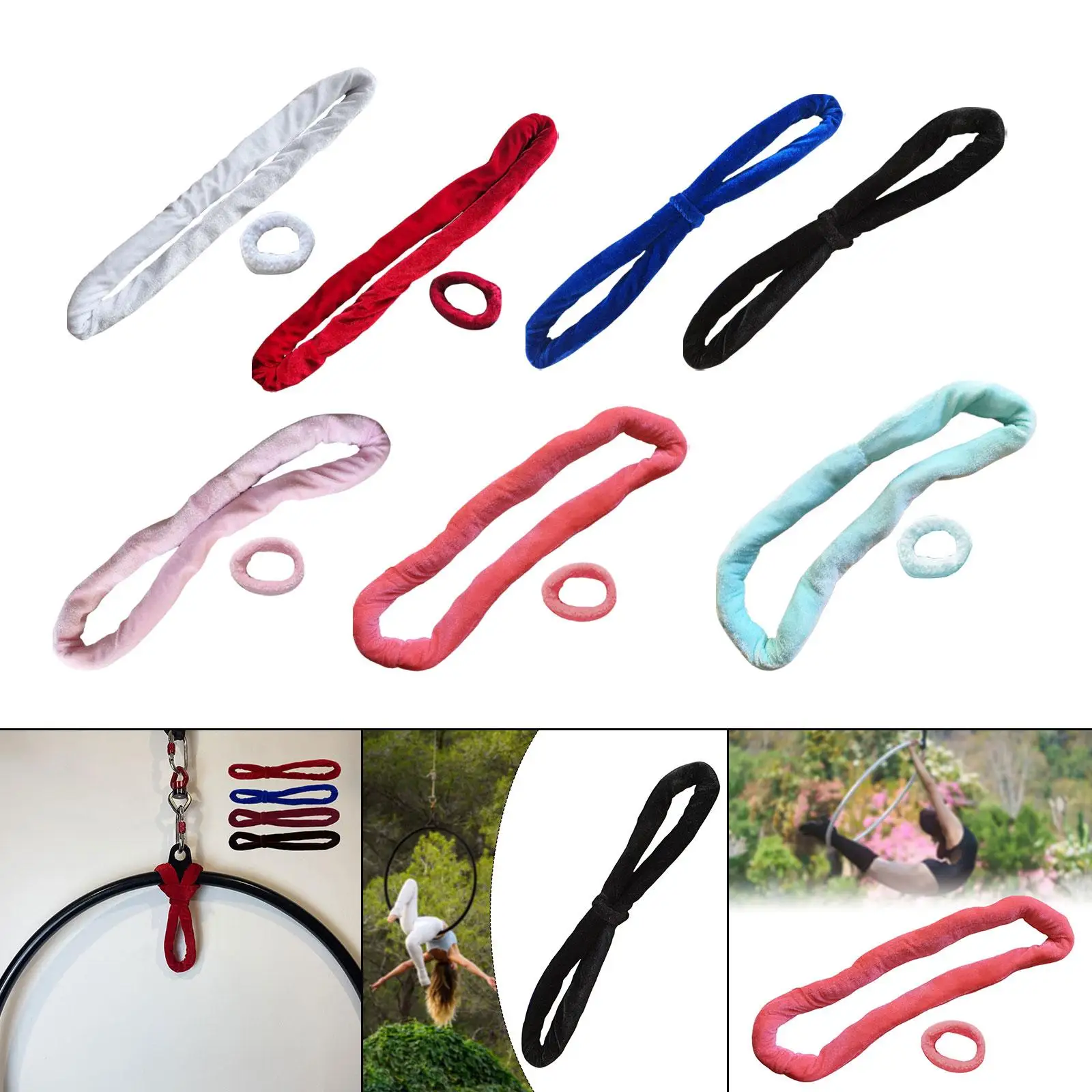 อุปกรณ์ออกกำลังกายแบบห่วงมือ Airy Hoop แข็งแรง ทนทาน สำหรับการเต้นรำบนเปลญวน Airy Cube