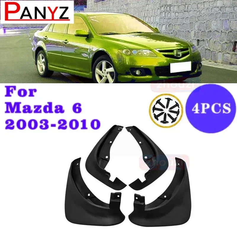 

Комплект формованных брызговиков для Mazda 6 ZOOM Sedan 2003-2021, брызговики, брызговики, брызговики, крылья 2002 2004 2005 2006 2007