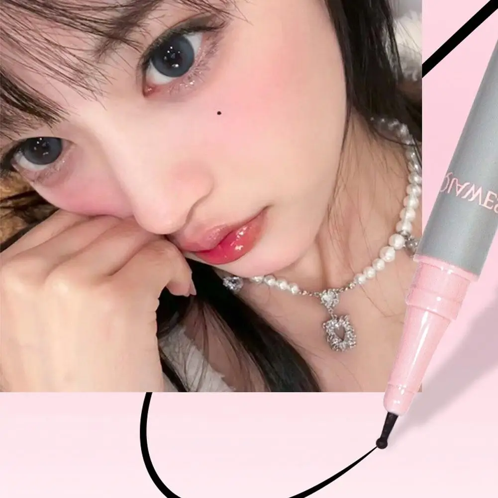 防水、防汗、初心者に優しいアイライナーペン、汚れ防止、長持ち、自然な見た目、ティアドット、初心者向けの美容ツール