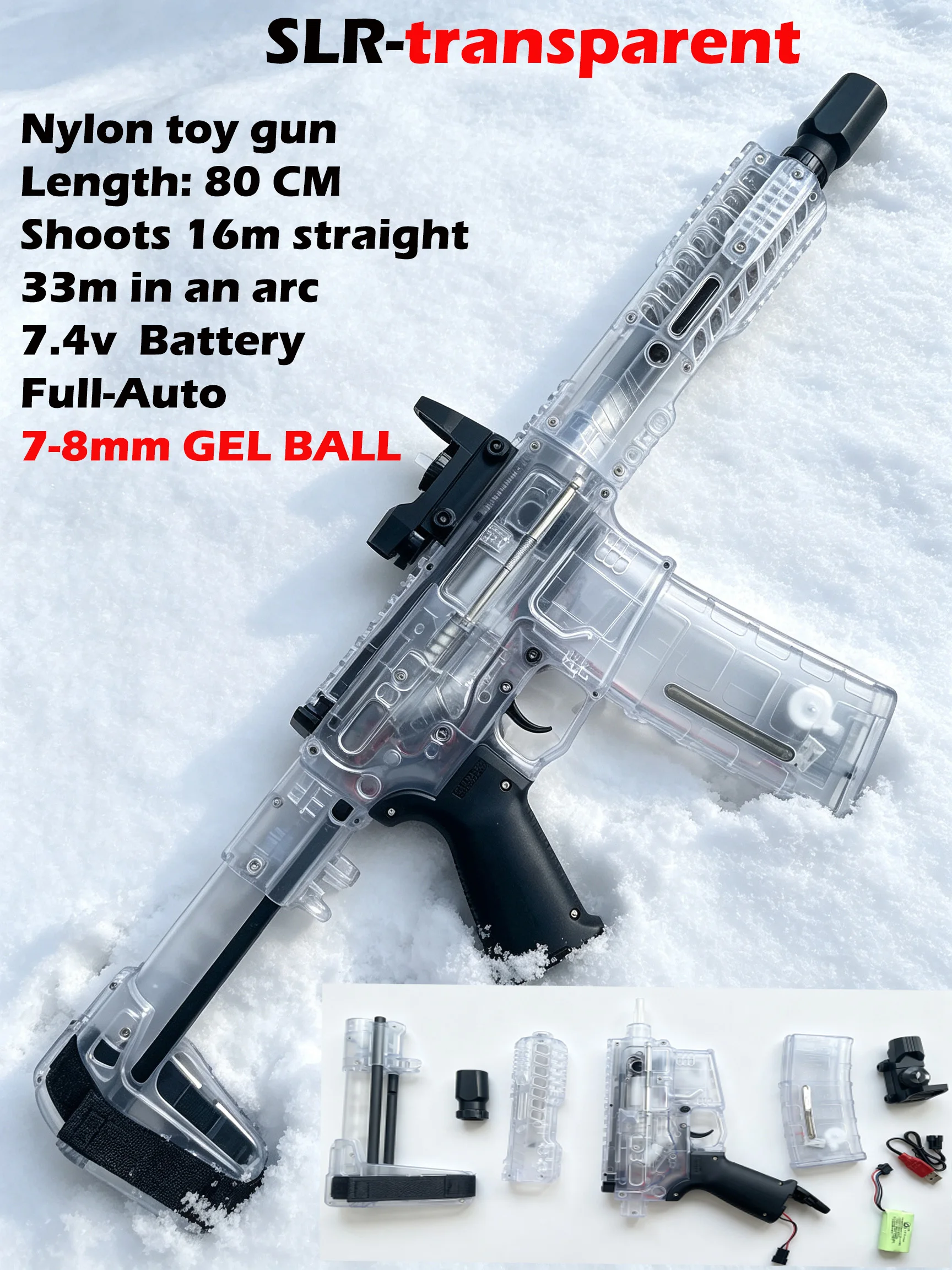 Image of Elektrischer Wasserkugel-Blaster für Erwachsene, Perfektes Geschenk für Männer, Taktisches Outdoor-Schießspiel, Geburtstags- und Feiertagsgeschenk