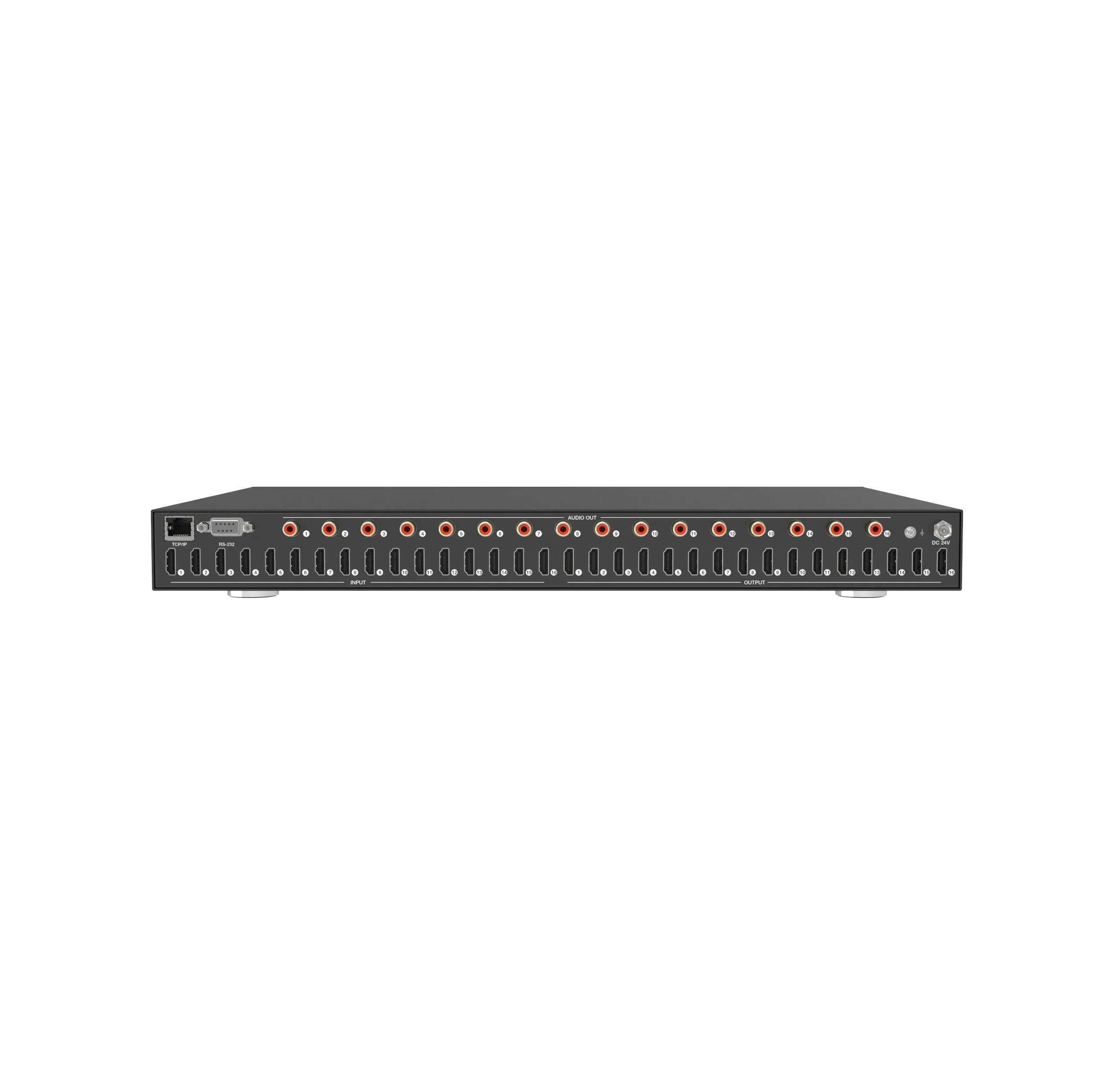 In stockOpen API 18Gbps 4K@60 16X16 HDMI matrix Switcher 16*16 HDMI Matrix Switch with ARC Function Control4 RTI Crestron driver