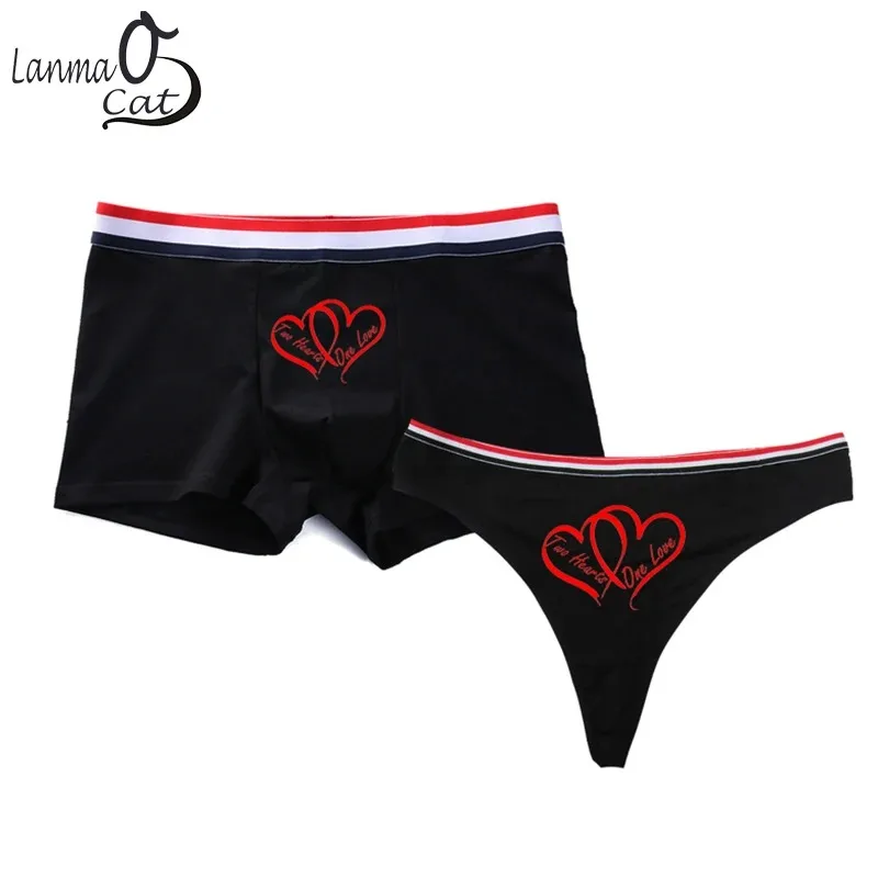 Ropa interior deportiva para parejas, bragas sexys para mujer y hombre, Calzoncillos Bóxer, lencería Modal antybakteryjny para a