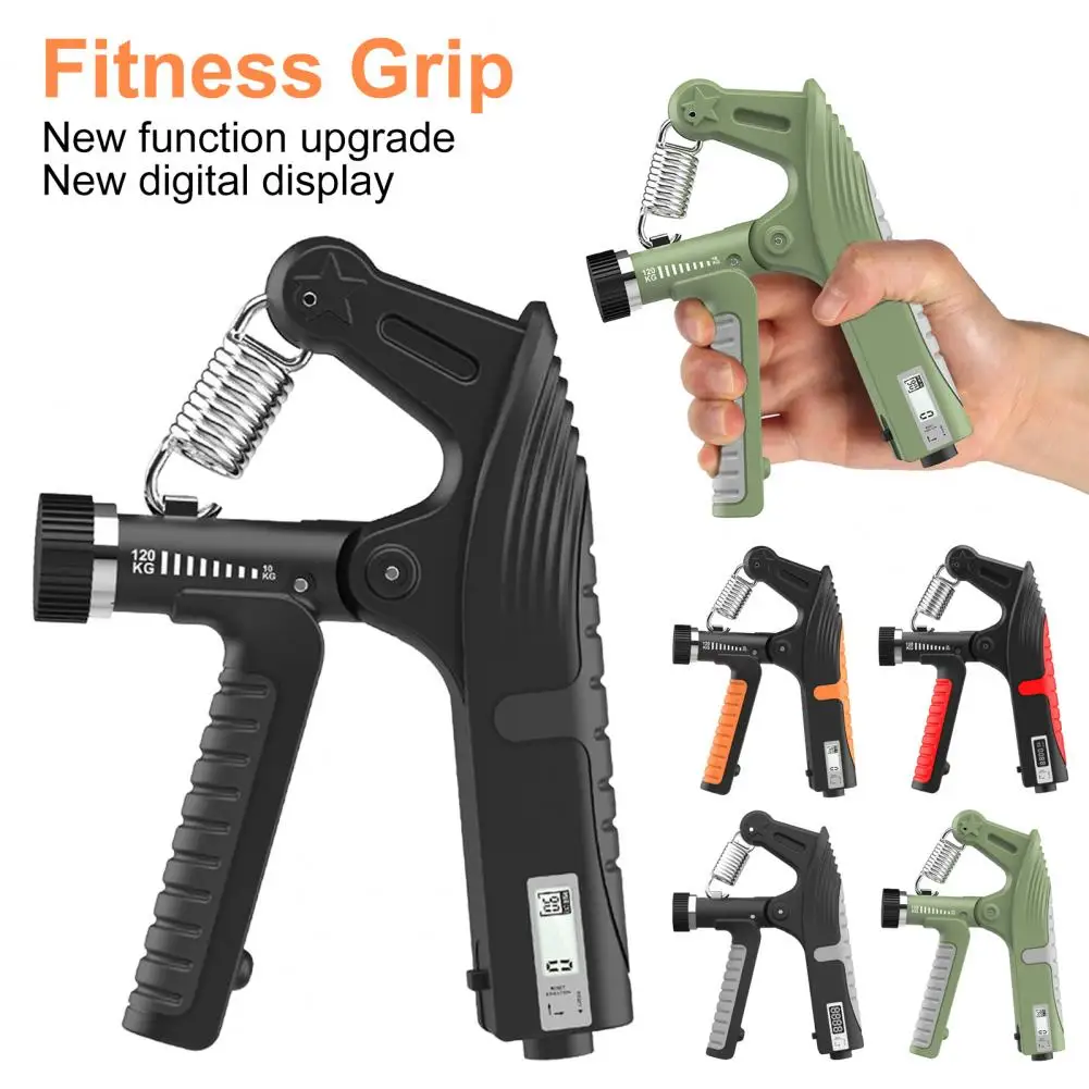 Grip Strength Trainer Counter 10-120KG Adjustable Forearm Exerciser Hand Grip Power Strengthener Developer Fitness Equipment