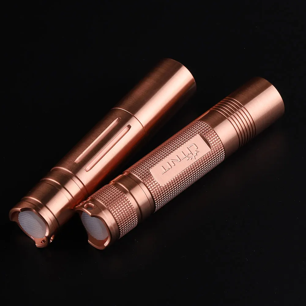 Copper convoy S2+ 519A 18650 flashlight