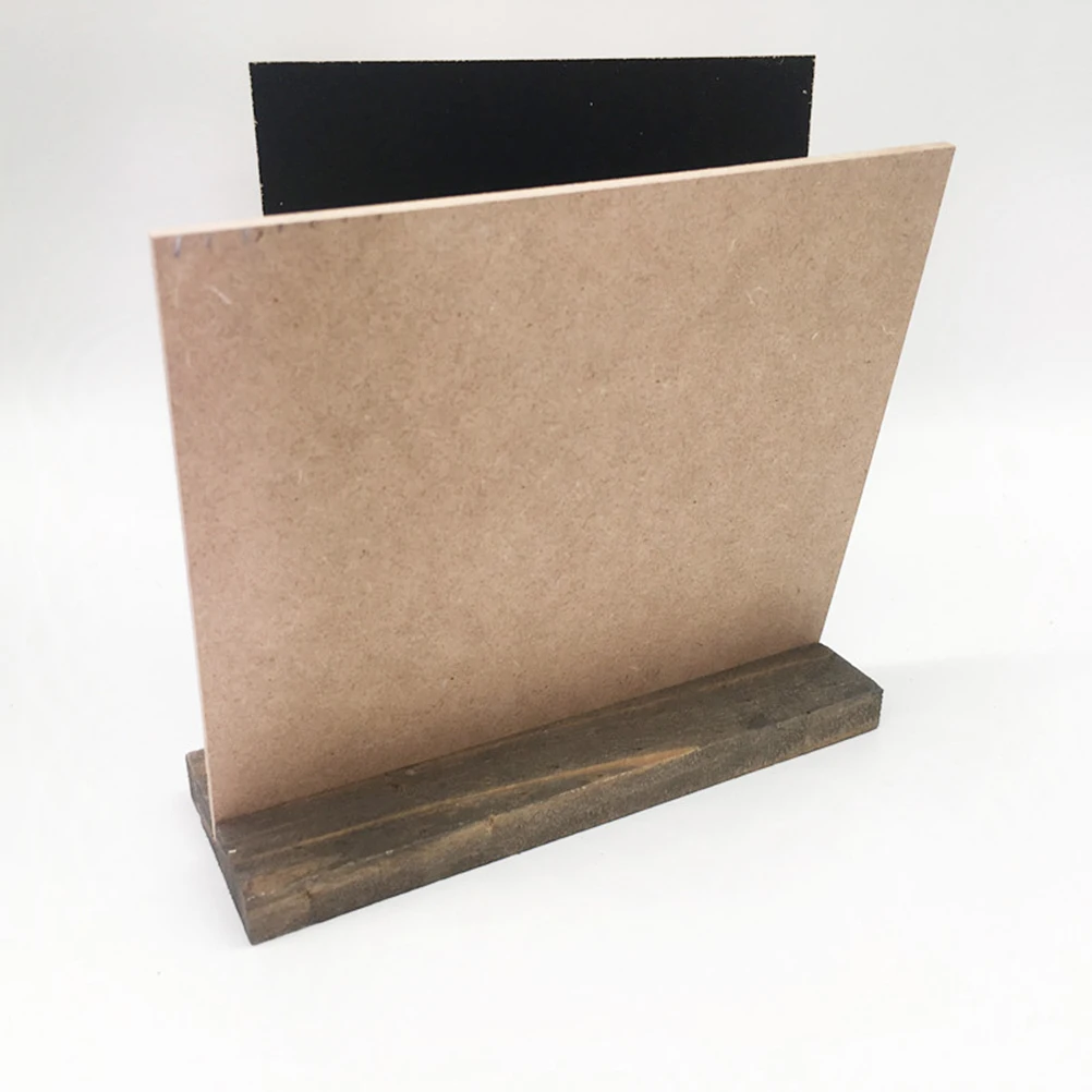 10Pcs Mini Tabletop Chalkboard Signs Wooden Frame Removable Base for Party Wedding Cafe Restaurant Drink Specials