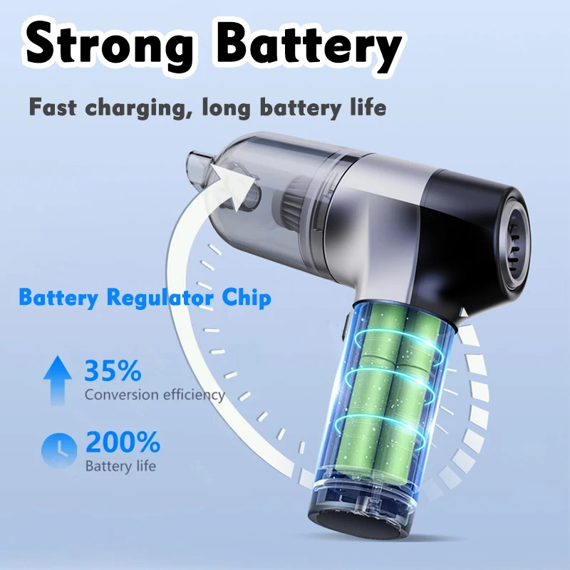 Mini aspirador de carro sem fio, limpador portátil portátil para eletrodomésticos, máquina de limpeza de energia, limpador de carro para teclado