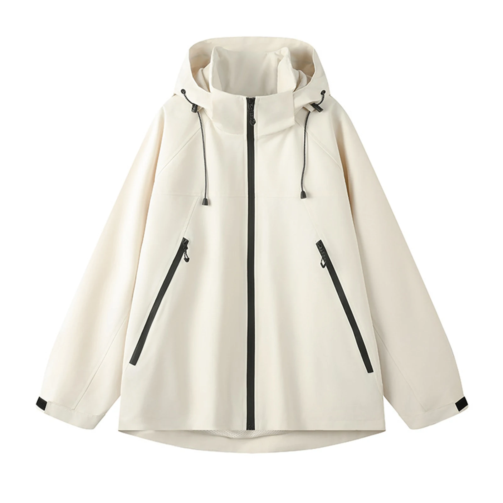 

Women's Windbreaker Jacket Hiking Jacket Lightweight Waterproof Jacket Hooded Zip Up Camping Coats Outdoor Winter Thermal Coat