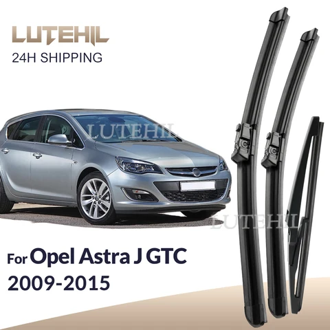 Для Opel Astra J GTC 2009-2015 2010 2011 2012 2013 2014 стеклоочиститель передние и задние щетки стеклоочистителя лобовое стекло 27 "+ 25" + 12