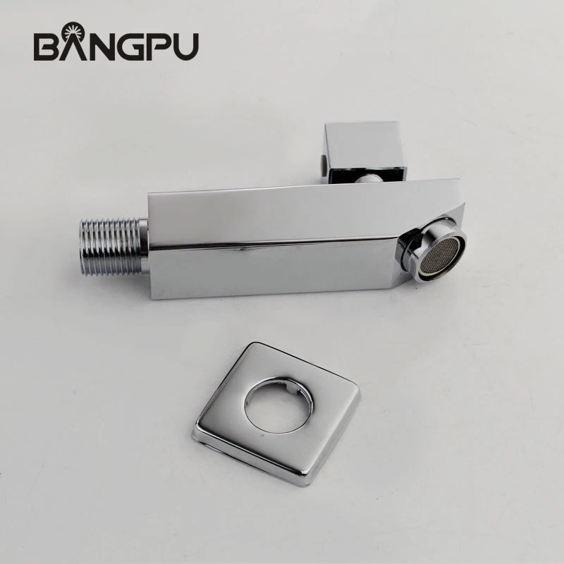 Robinet d'évier de salle de bains froide simple en acier inoxydable 304, robinets muraux à trou unique, robinet de piscine à poignée unique G1/2 chromé