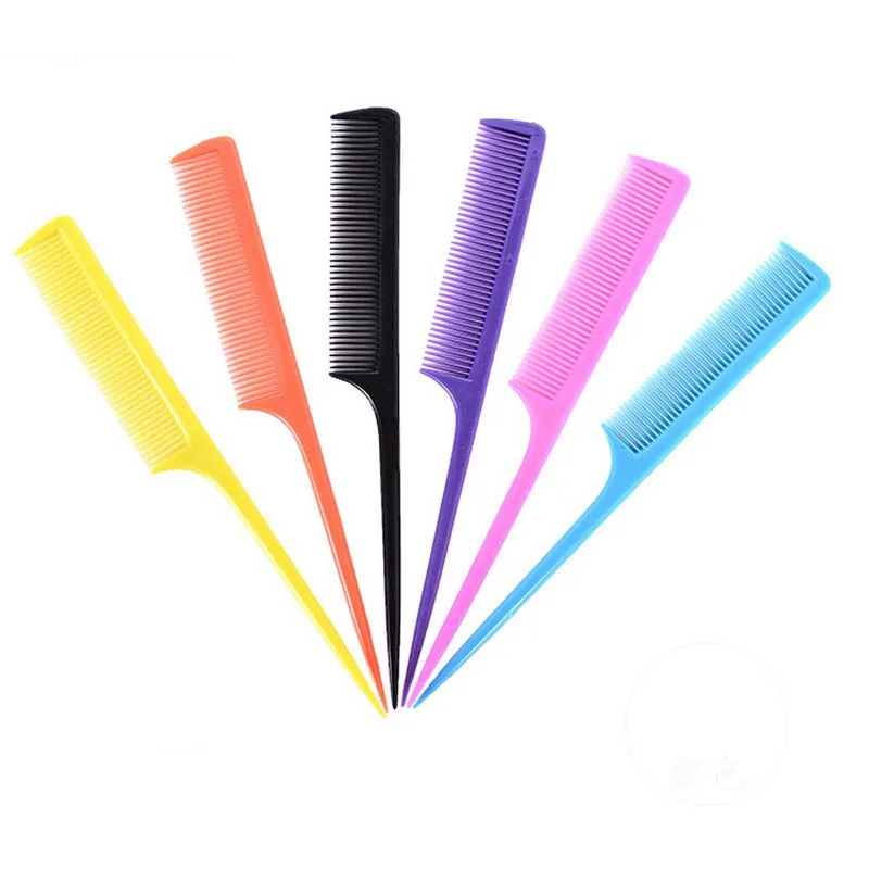 Hot Fashion Pin Tail Comb Rat Tail Comb Hairdressing Styling Teasing Comb Parting Hair Dye Brush