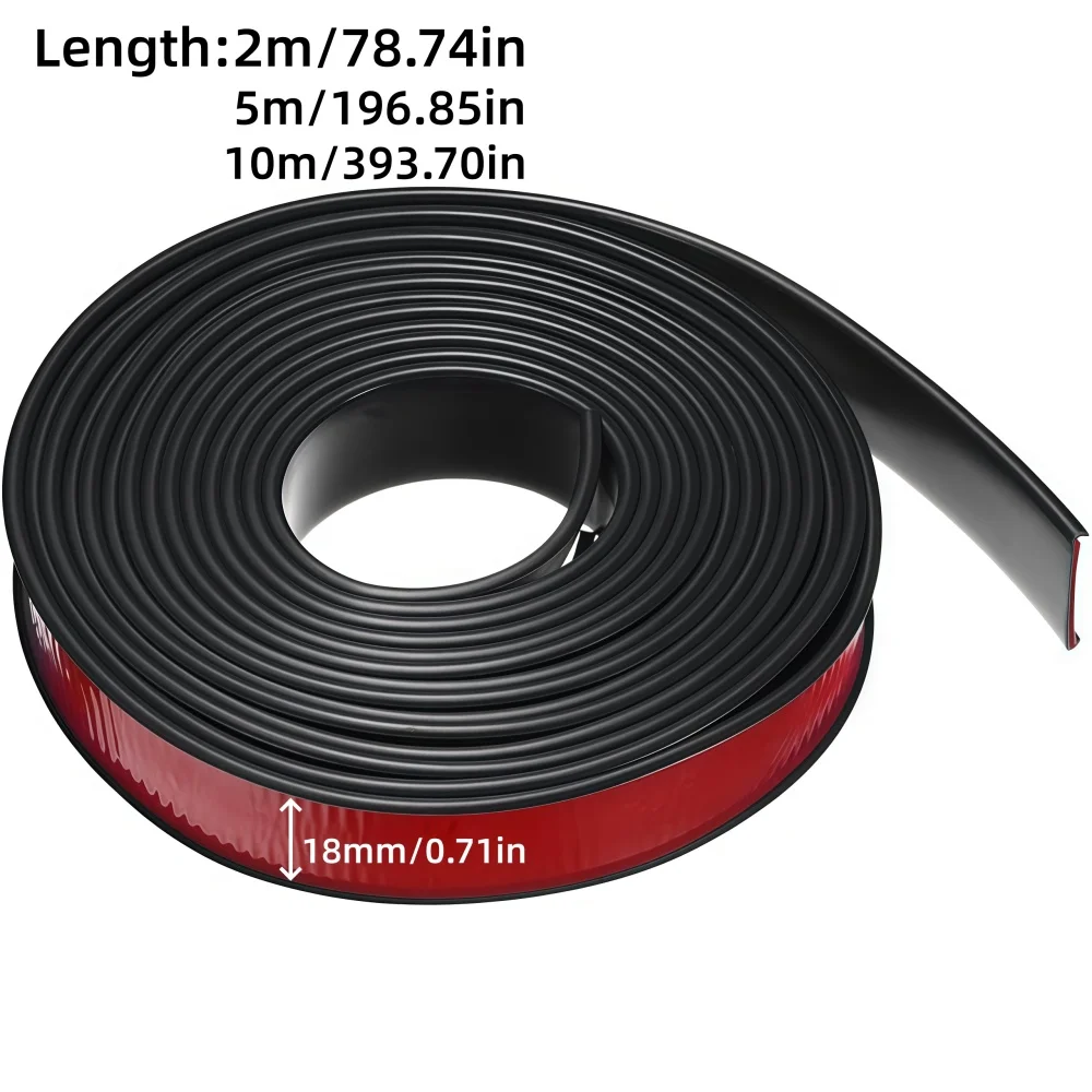 1Roll 5mX18mm U-Shape Edge Banding Self Adhesive Flexible Veneer Edging Trim Furniture Edge Protector for Cabinet Table Repair