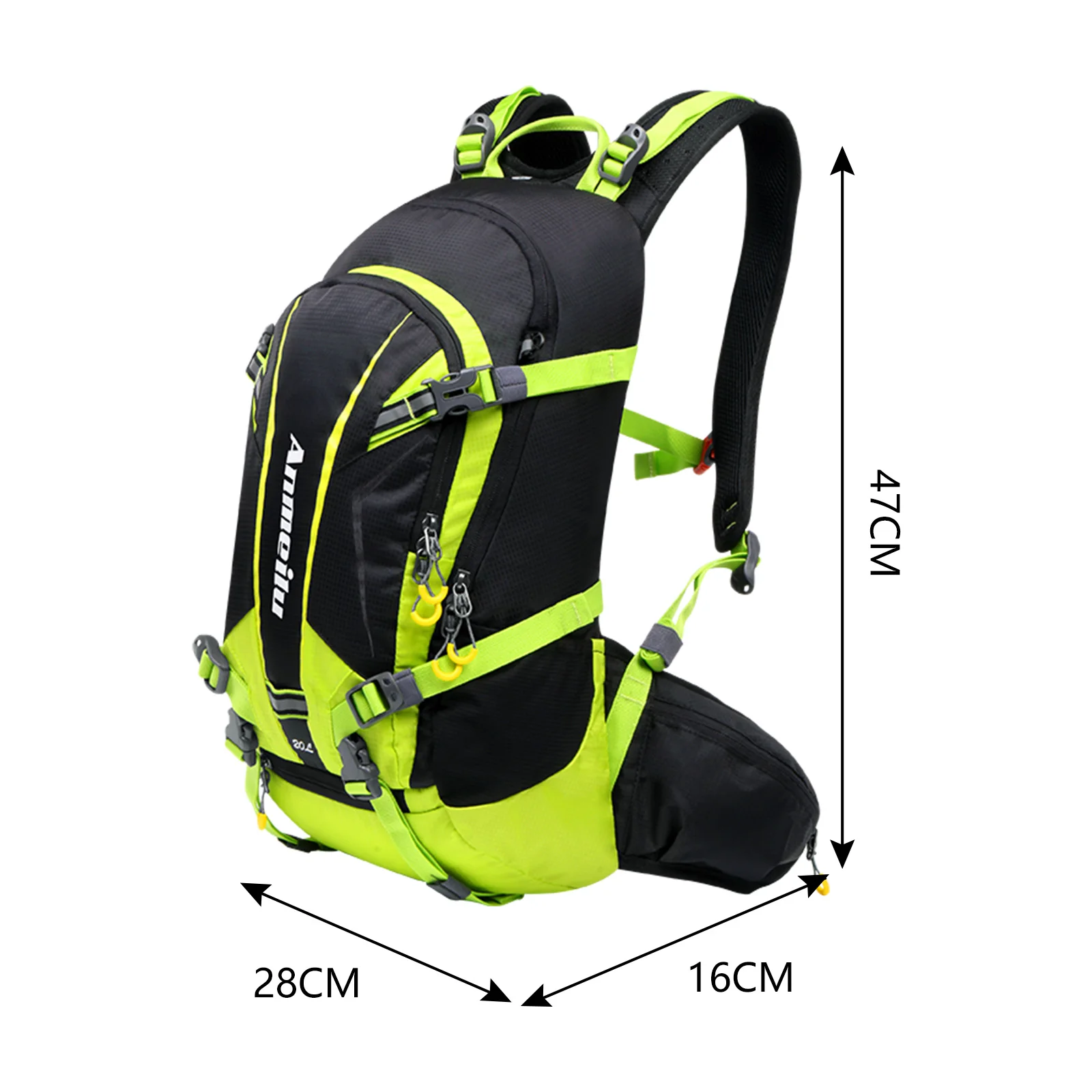 Anmeilu 20L Cycling Backpack Bicycle Shoulders Bag Large Capacity Hiking Climbing Camping MTB Bike Bag with Rain Cover