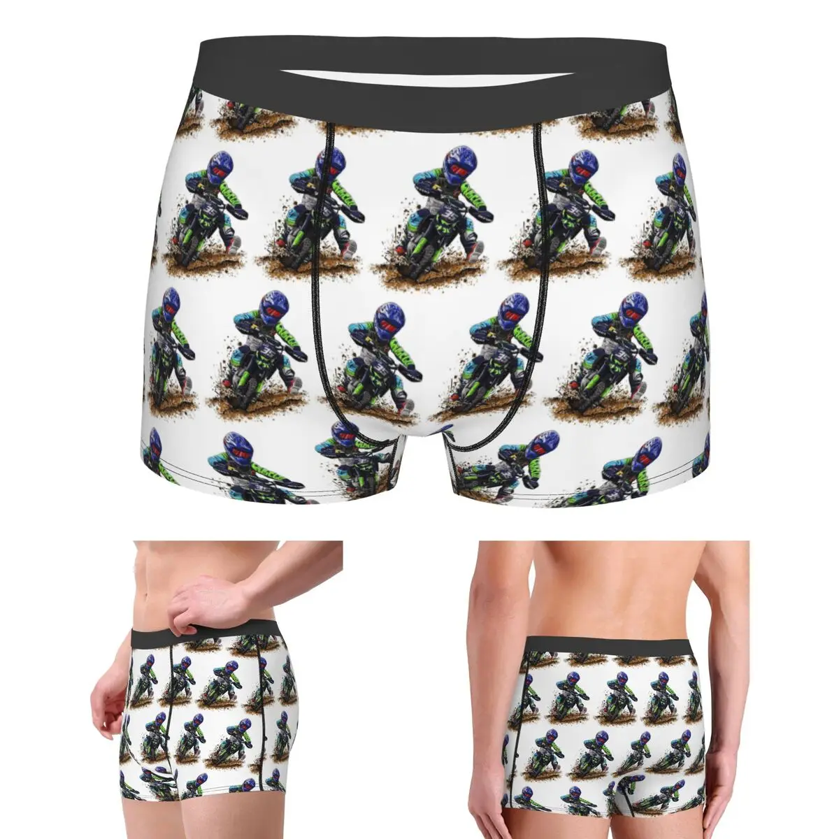 

Boxer Underpants Shorts Motocross Dirt Bike Studios MX Rider 35 Panties Male Comfortable Underwear for Homme Man Boyfriend Gift