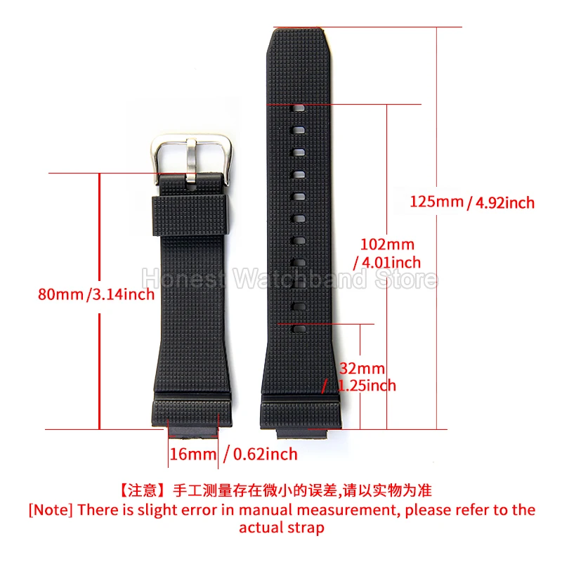 For Casio CasiOak GM-2100 GA-2110 GM-5600 Resin Watch Accessories Transparent Gray Red Orange for Outdoor Activities Strap 16mm