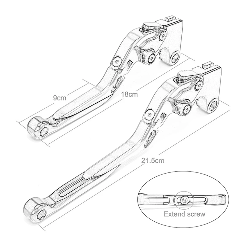 2022 For Himalayan 411 2016 2017 2018 2019 2021 Adjustable Motorcycle Folding Extendable Brake Clutch Lever