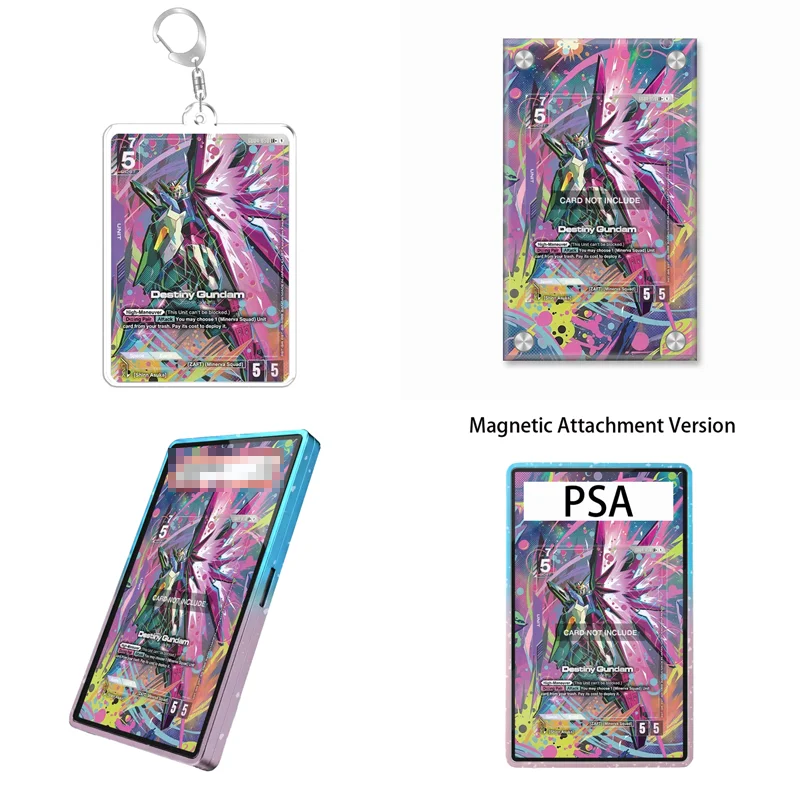 Présentoir d'art pour Union Arena Gundam Seed Destiny Destiny Gundam, cadeau pour les fans d'anime, étui de protection en acrylique recyclable, porte-clés