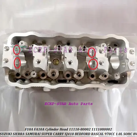 스즈키 시에라 사무라이 슈퍼 캐리용 실린더 헤드, F10A FA10A, SJ410 베드포드 레이스칼 970CC 1.0L SOHC 8V 11110-80002 1111080002