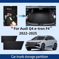 Car Accessories For Audi Q4 e-tron F4 2022~2025 2024 Trunk Storage Partition Multifunction Storage Auto Interior Parts Organizer