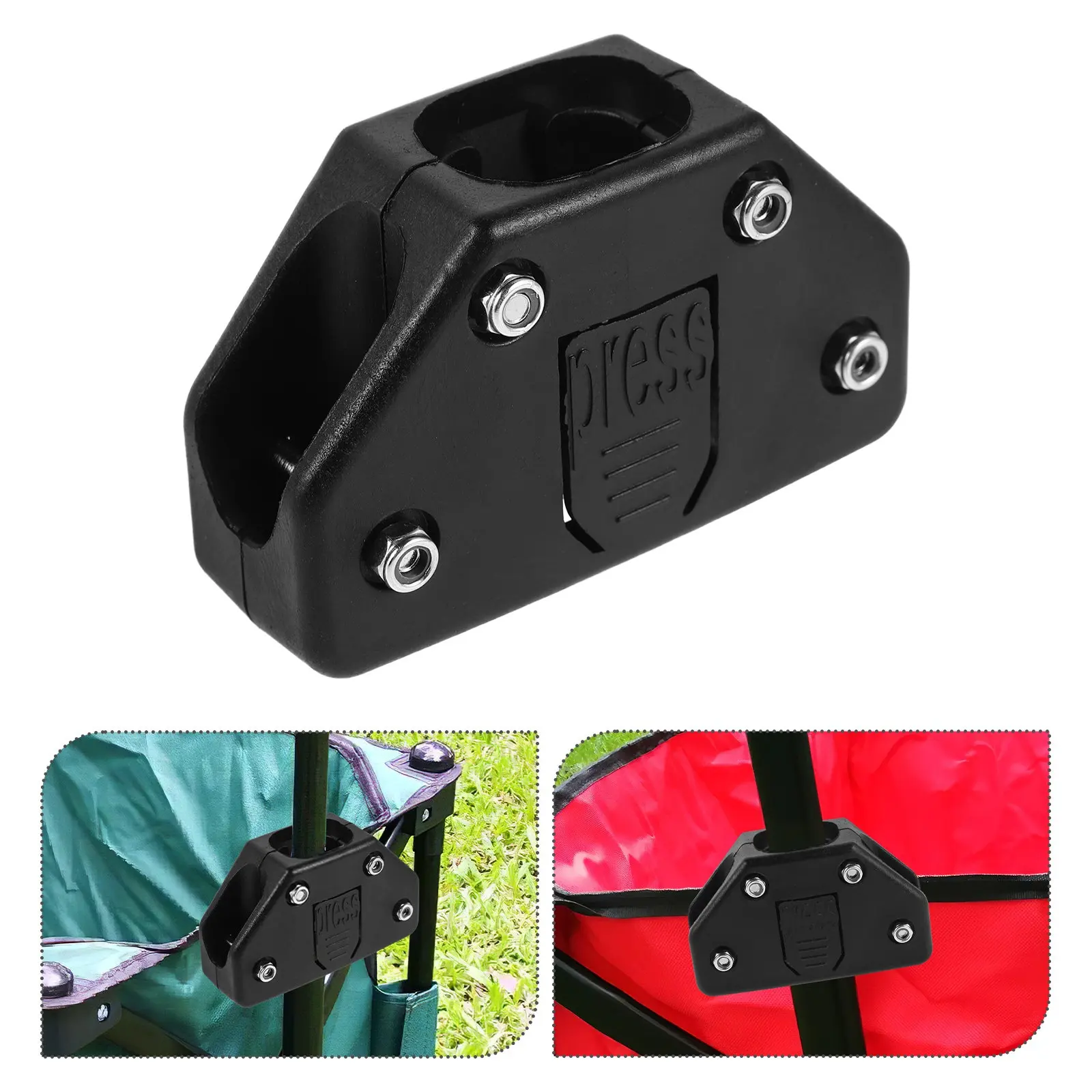 

Outdoor Folding Wagon Handle Connector Plastic Replacement Accessories for 0.75 Pole Diameter Camping Cart Pull Handle Garden