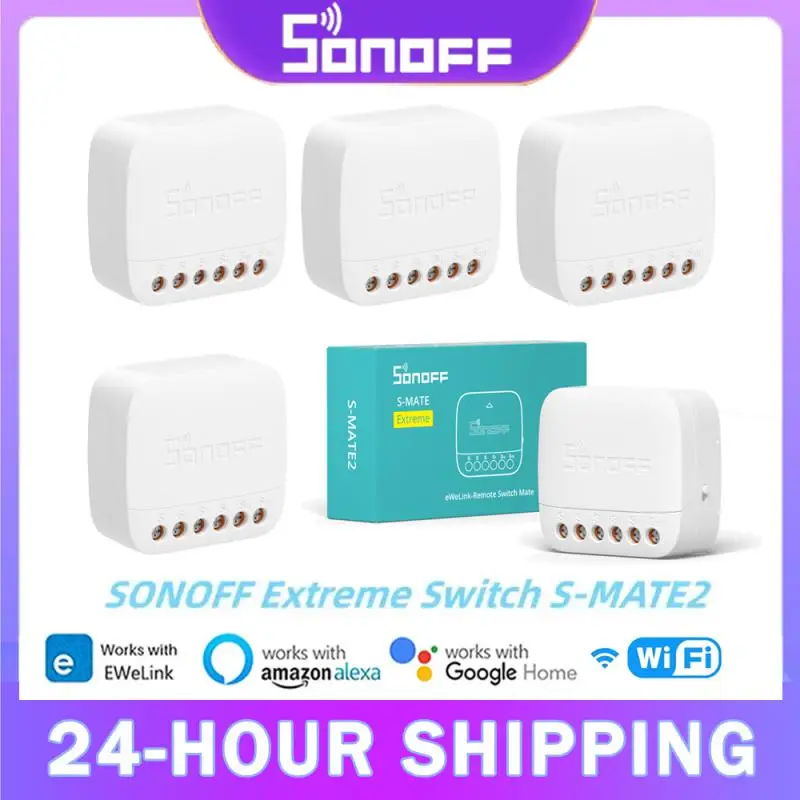 

SONOFF S-MATE2 Extreme Switch Mate EWeLink-пульт дистанционного управления через умный переключатель для умного дома, работает с Alexa Google Home IFTTT