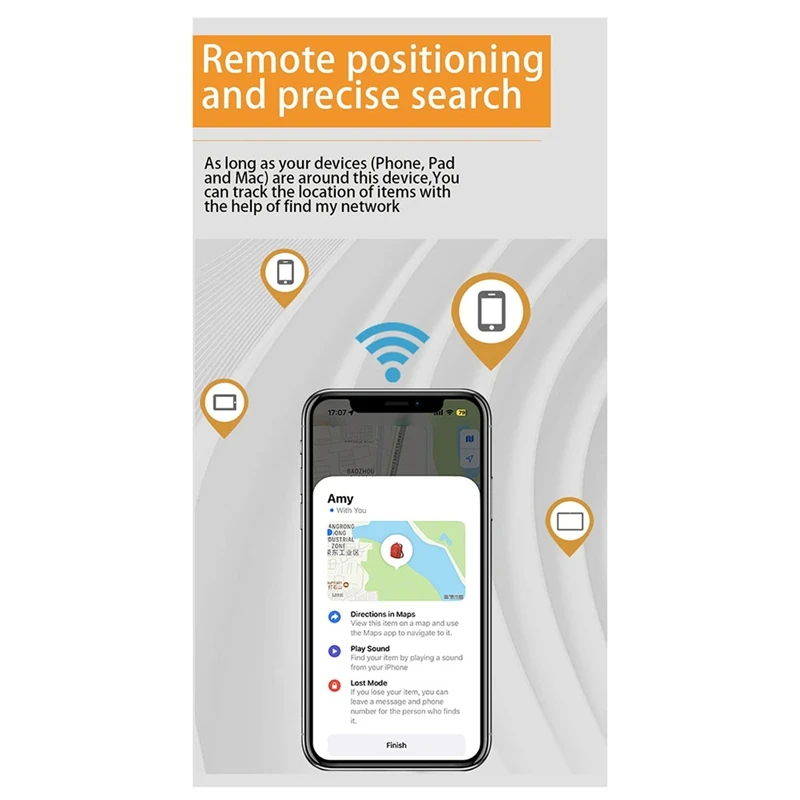 Rastreador GPS Bluetooth para reemplazo de etiqueta aérea a través de Apple, encuentra mi para localizar bolsa, botella, tarjeta, BILLETERA,