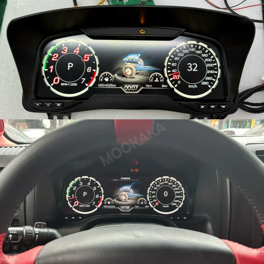 Car LCD Dashboard For Hummer H3 2005~2010 Instrument Panel Auto Digital Cluster Speedometer Virtual Cockpit Monitor Display